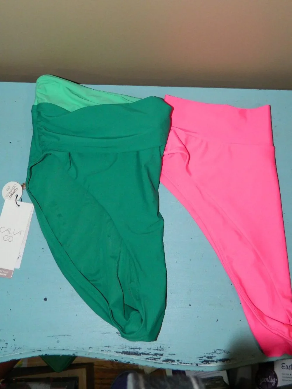 Calia Aerie High Waist Twist Front Swim Bottoms Sz XL Lot of 2 (BB-8)